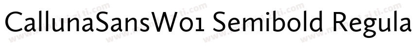 CallunaSansW01 Semibold Regular字体转换